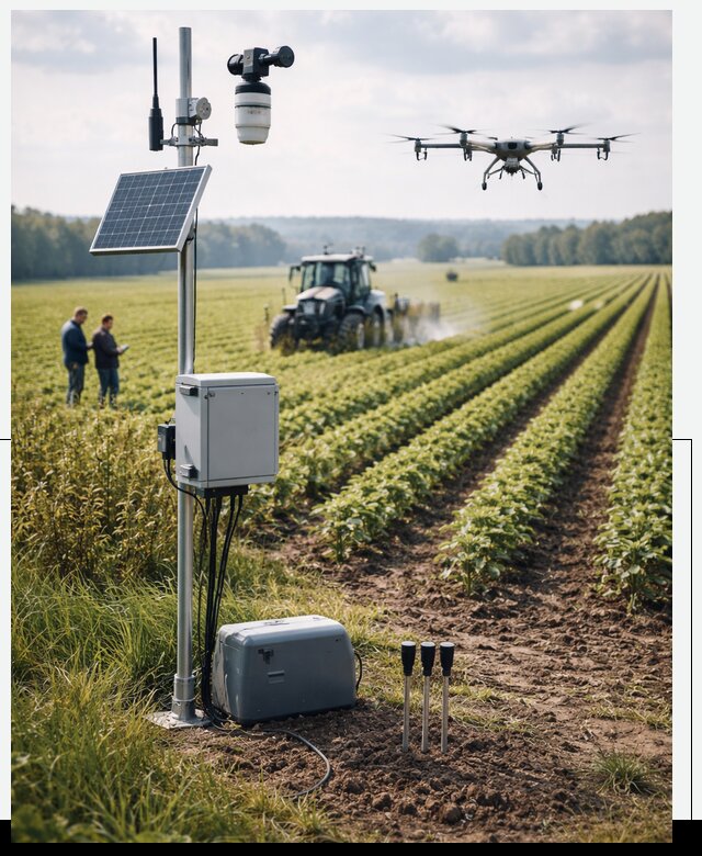 Разработка IoT мониторинга полей в Топках от 8613 р. | АвикейТпк